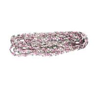 LAPYAPPE 4.5M Pink Ribbon Flowers Lace Trim with Beautiful Embroidered Flowers, Polyester Silk Material, for Weddings and Crafting, Easy to Trim for DIY Floral Appliques