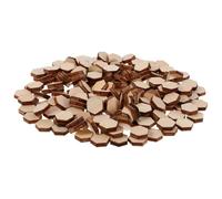 LAPYAPPE 400pcs Unfinished Wooden Pieces Hexagon Shape Natural Wood Craft Ornaments Lightweight Easy to Work with Beige Unique Hexagon Design for DIY and Photography