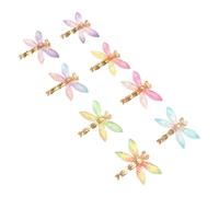 LAPYAPPE 40pcs Colorful Resin Dragonfly Adornments for DIY Crafts Project Polished Smooth without Burr Creative Insect Charms and Craft Projects