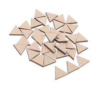 LAPYAPPE 40pcs Wood Triangles Wood Tiles for Crafts DIY Craft Decoration Versatile Application Beige Elegant Style Suitable for DIY Projects and Commercial Spaces