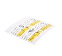 LAPYAPPE 4pcs Adhesive Labels Caution Sticker Hot Warning Sign Pvc Communicate Potential Hazards Minimize Risks Posed by Heat for Accident Prevention and Safety Enhancement