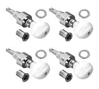 LAPYAPPE 4pcs Banjo Tuning Pegs String Key Banjo Accessories Metal Fix Strings High Reliability 4pcs Bushings for Musical Instruments