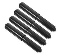 LAPYAPPE 4pcs Black Plastic Toilet Paper Roller Replacement Rods with Spring Loaded Abs Material, Easy Installation and Wipe Clean, Sleek Modern Design for Bathroom Accessories and Toilet