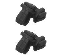 LAPYAPPE 4pcs Black Rv Refrigerator Vent Clips, Pp Material with Wide Compatibility and Easy Installation, Replacement Panel Retainer Fasteners for Travel Trailer and Motorhome Refrigerator