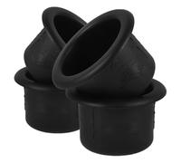 LAPYAPPE 4pcs Car Cup Holder Inserts Replacement Plastic Drink Can Holders for Rv Interior and Car, Black Abs Material with Versatile Design and Convenient Installation
