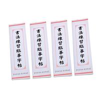 LAPYAPPE 4PCS Chinese Calligraphy Copybook Set Premium Writing for Beginners Smooth Surface for Practicing Basic Strokes for Calligraphy Lovers and Professionals