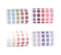 LAPYAPPE 4Pcs Dot Shape Scrapbook Stickers Made of Sturdy PP Material Easy to Paste with No Glue Needed for Scrapbooking and Crafts Creativity Simple Fashion Look Decorative Masking Tapes