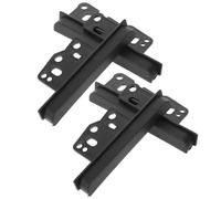 LAPYAPPE 4pcs Double Din Car Radio Dash Mounting Trim Bezel Brackets Compatible with Toyota Corolla Previa - Car Stereo Installation Kit for Vehicle Mounting