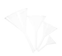 LAPYAPPE 4pcs Laboratory Glass Funnel Borosilicate Funnels Corrosion Resistant Heatproof for Chemistry Biology Medical Experiments