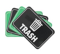 LAPYAPPE 4pcs Magnetic Waste Sorting Labels for Walls and Recycling Bins with Guidance and Reusable Magnet Material Suitable for Public Places and Offices