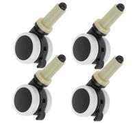 LAPYAPPE 4pcs Plastic High Chair Wheels Replacement with Easy Turning and Smooth Movement Sturdy High Chair Casters Accessory for Parents Seeking Reliable Caster Wheels Random Color