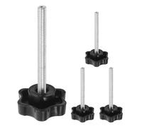 LAPYAPPE 4pcs Plum Blossom Knurled Thumb Screws Drive Walker Replacement Parts for Knee Walker and Rollator Metal and Plastic Wheelchair Hardware Knobs for Elderly Outdoor Use