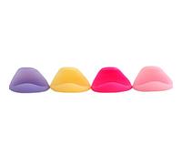 LAPYAPPE 4Pcs Silicone Flute Finger and Thumb Rest Cushion for Wind Instrument Parts, Comfortable and Pain-Relieving Flute Thumb Covers for Enhanced Playing Experience Random Color