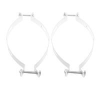 LAPYAPPE 4pcs Solar Street Light Pole Clamp for Lamp Post and Street Lamp Pole Weather Resistant Iron and Steel Mount Adapter for Outdoor Landscaped Spaces