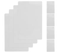 LAPYAPPE 50 Pieces Sublimation Blank Aluminium Metal Business Cards 0.21mm Thick Pearl White Heat Transfer Printing DIY Engraved Name Cards 3.4x2.1x0.009 Inch for Office and Crafting