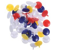 LAPYAPPE 50pcs 18mm round Plastic Golf Ball Markers Set Small Flat Golf Putting Ball Position Markers for Accurate On-course Marking Accessories for Practice and Competitions