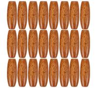 LAPYAPPE 50pcs Oval Maple Wood Spacer Beads 8.5x22mm Brown Wooden Beads with 2.5mm Hole for DIY Jewelry Making Necklace Charm Crafts and Macrame Decorations