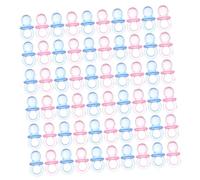 LAPYAPPE 50pcs Pacifiers Decor for Boys Pacifier for Shower Game Shower Favor Newborn Boy New Born Clear Soothers Acrylic
