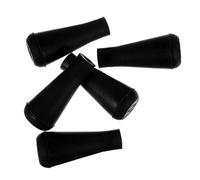 LAPYAPPE 5pcs 6mm Rubber Tips for Safety Practice Harder to Lose Black Blunt Arrowheads Suitable for Wooden Arrows in Small Game and Archery Practice