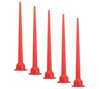 LAPYAPPE 5pcs Extended Reach Caulking Nozzle Extension for Caulk Tube and Gun with Straight Plastic Tips, Universal Compatibility, for Window and Door Caulking Applications