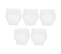 LAPYAPPE 5pcs Potty Training Pants Training Underwear for Babies White Cotton Reusable Design Keeps Buttocks Dry Suitable and Transition from Diapers to Underwear Fits Babies Weighing