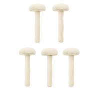 LAPYAPPE 5pcs Printmaking Tool Wooden Mushroom Roller Paper Printing Ink Rubbing Simple Generous Style Wood Material Well Polished Convenient for Using Arts and Crafts