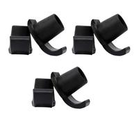 LAPYAPPE 6pcs Anti-Slip Plastic Walker Feet Glides for Elderly Walker and Cane for Ground and Mud