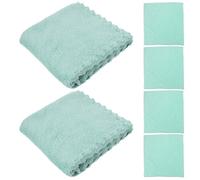 LAPYAPPE 6pcs Coral Fleece Face Washing Towels Absorbent Makeup Towels Face Washcloths for Women and Removing Excess Oil Portable