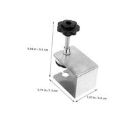 LAPYAPPE 6pcs Heavy Duty Stainless Steel Drawer Panel Installation Clamps for Woodworking Cabinet Front Fixing C-Clamps Rust-Resistant Mounting Tool