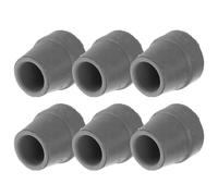 LAPYAPPE 6pcs Rubber Cane Foot Replacement Tips for Quad Canes and Fourlegged Walking Aids, 16mm Non-Slip Walking Stick Feet Pads Joint Protection and Easy Replacement for Elderly Use