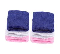 LAPYAPPE 6Pcs Sweatbands Absorbent Wrist Sweatbands for Sports Outdoor Activities Basketball Soccer Running Soft Durable Comfortable Fit for Teens