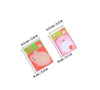 LAPYAPPE 7 Sheets Animal-shaped Removable Paper Notes 20 Pages Per Sheet, Post Memo for Home and College Use, Cute Cartoon Frog, Piggy, Rabbit, Elephant, Panda, Chicken, and Turtle Designs