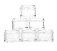 LAPYAPPE 7pcs Round Pill Organizer Portable Weekly Travel Pill Box with Dustproof PC Storage Compartments, Unique Creative Mini Medicine Case for Anniversaries and Tabletop Decoration