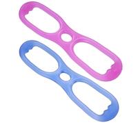 LAPYAPPE 8-Word Chest Developer Resistance Bands Set Silicone Fitness Pull Rope for Arm Strength Training 2pcs Muscle Building Tool for Yoga and Home Workouts