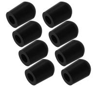 LAPYAPPE 8pcs Black Rubber Cello Endpin Tips Non-slip End Pin Stoppers Multifunctional Design Portable Accessories for Cello and Double Bass Playing and Performance