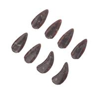 LAPYAPPE 8pcs Large Guzheng Fake Nails Moon Shadow Color Double-sided Curved Finger Picks Guzheng Protective Nail Covers for Adult String Instrument Playing and Practice