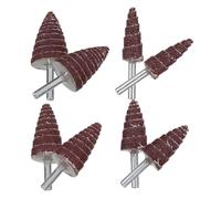 LAPYAPPE 8pcs Replacement Abrasive Wheels Cone Shape Abrasive Flap Wheels Steel Material Effective Grinding Suitable for Materials Industrial Use