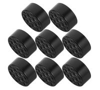 LAPYAPPE 8pcs Round Mini Cigar Humidifier 38mm Black Compact Humidity Stabilizer for Reliable Moisture Control in Home Setups and Cigar Cabinets with Abs and Flower Mud Material