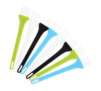 LAPYAPPE 8pcs Small Nylon Cleaning Brushes Set with White, Black, Green, Blue Handles for Keyboard, Crevice, Sink and Grout Cleaning Tools