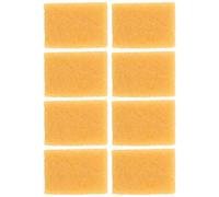 LAPYAPPE 8pcs Yellow Round Rubber Erasers Lightweight Multi-Purpose Watercolor Blank Cleaning Tool for Art Projects and Glue Residue Removal