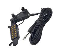 LAPYAPPE Acoustic Guitar Folk Guitar Pickup Accessory Sound Pickup with Volume and Tone Adjustment, Black Abs Material with 6.35mm Mono Plug for Acoustic Instruments and Music Lovers