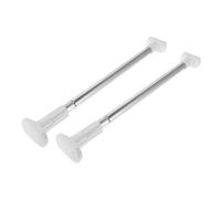 LAPYAPPE Adjustable 2pcs Stainless Steel Telescopic Clothes Rack Rods 47-80cm Tension Closet Bars No Drilling Safety Poles for Wardrobe and Towel Hanging