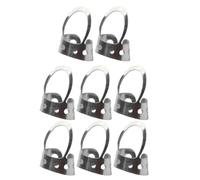 LAPYAPPE Adjustable Stainless Steel Thumb and Finger Picks Comfortable to Wear 8 Pcs Silver Hollowed Design for Banjo and Bass for Musical Instrument Accessories