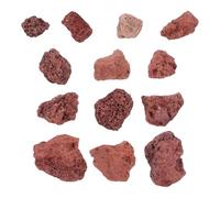 LAPYAPPE Aquarium Filter Material Elegant Red Stone 500g Natural Volcanic Stone Safe for Aquatic Fish for Fish Tank Decor Suitable for Fresh and Salt Water for Aquarium Decoration