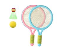LAPYAPPE Badminton and Tennis Plaything Set for Boys and Rackets with Shuttlecocks Outdoor Sports for Hand Eye Coordination and Muscle Development Lightweight Athletic Over Random Color