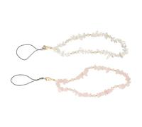 LAPYAPPE Beaded Phone Charm Chain Versatile Phone Strap 2pcs with Acrylic Material Not Easy to Break and Keys Unique and Beautiful Look Accessory for Everyday Use