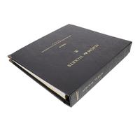 LAPYAPPE Black Ticket Album for Organizing Cards and Photos with Dust-free Protection Multi-functional Loose-leaf Book to Family, Friends and Lovers