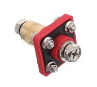 LAPYAPPE Brass Battery Terminal Connector for Auto Rv Yacht High Load Endurance Feed Thru Panel Durable Energy Storage Power Connection Reliable Electrical Conductivity