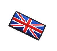 LAPYAPPE British Flag Embroidered Applique Patch Mend and Decorate Daily Articles with Cartoon Pumpkin Pattern, Cloth Material, Easy to Use Sew Badge for Jeans and Backpacks