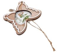 LAPYAPPE Butterfly Shape Wooden Picture Frame Craft Mini Ornament Unfinished Design Compact Blank Surface for Decorating Classroom Projects and Mini House Decor